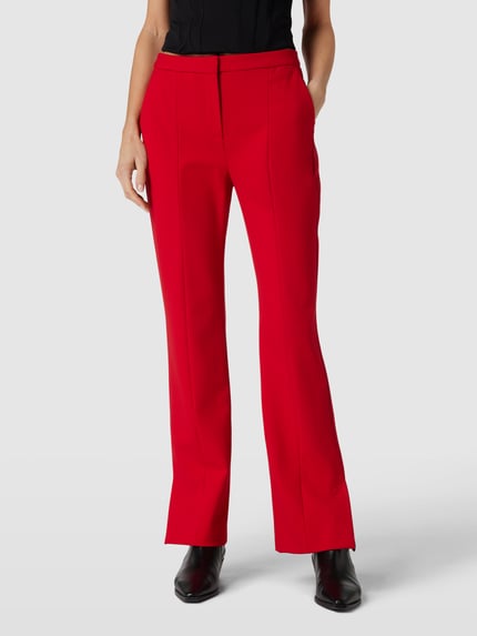 Karl Lagerfeld Stoffen broek met zijsplitten, model 'PUNTO' Rood - 4