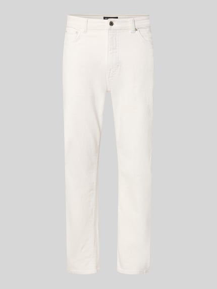 Straight Fit Jeans aus Baumwoll-Leinen-Mix Shop The Look MANNEQUINE
