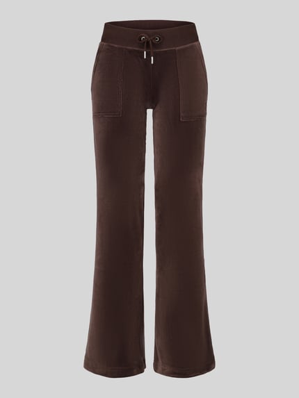 Juicy Couture Joggingbroek van katoenmix model 'LAYLA' Chocoladebruin - 2