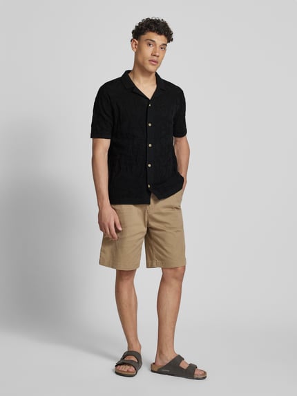 ONLY & SONS Vrijetijdsoverhemd met reverskraag, model 'DAN' Zwart - 1