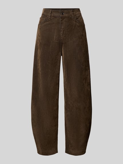 High Waist Barrel Fit Hose mit Eingrifftaschen Shop The Look MANNEQUINE