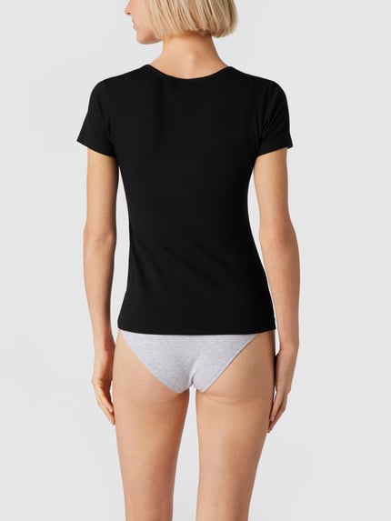 HUGO T-shirt met logoprint Zwart - 4