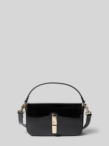 FURLA Clutch mit goldfarbenem Drehverschluss Modell 'IRIDE' Black 2