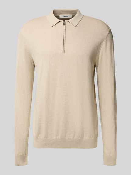 Regular Fit Strickpullover aus reiner Baumwolle Modell 'BERG' Shop The Look MANNEQUINE