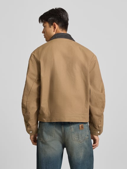 adidas Originals Regular Fit Sweatjacke mit Nieten-Details Khaki 5