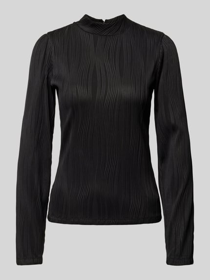Regular Fit Longsleeve mit Strukturmuster Modell 'Fienne' Shop The Look MANNEQUINE