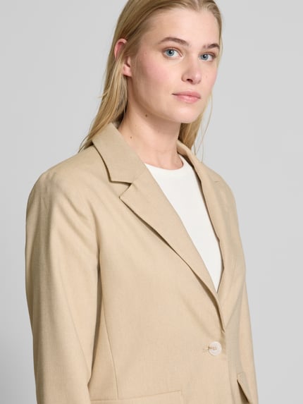 OPUS Regular Fit Blazer mit Leinen-Anteil Modell 'Jaomi' Sand 3