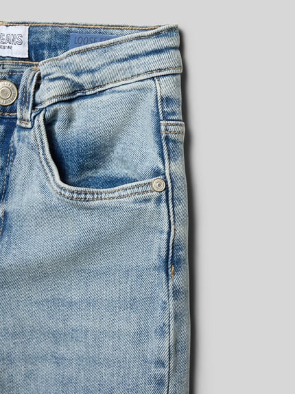 Productfoto, Straight Leg Jeans im 5-Pocket-Design Modell 'YARA' van CARS JEANS, lichtblau denim, katoenmix met stretch, detailopname