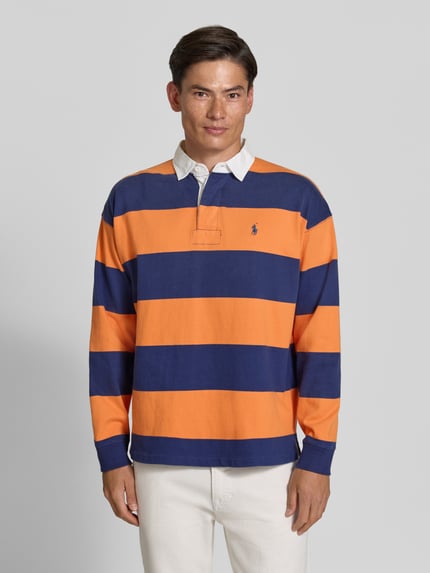 Polo Ralph Lauren Oversized Pullover aus reiner Baumwolle Modell '6/1' Orange 4