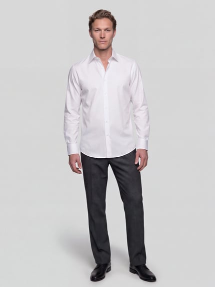 BOSS Regular Fit Businesshemd mit Label-Detail Weiss 1
