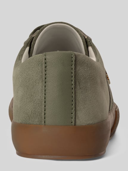 Lauren Ralph Lauren Sneakers van echt suède met logodetail Kaki - 4