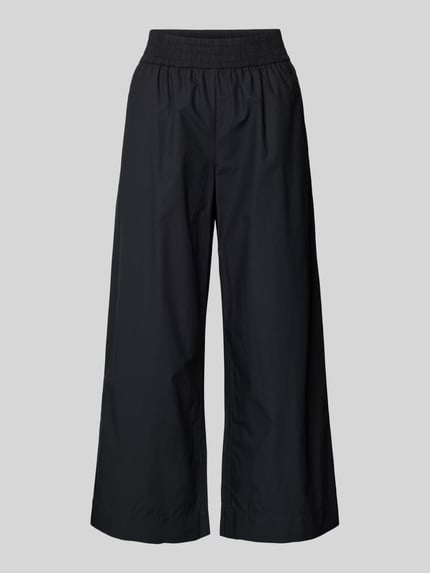 Marc O'Polo DENIM Wide leg culotte met elastische band Zwart - 2