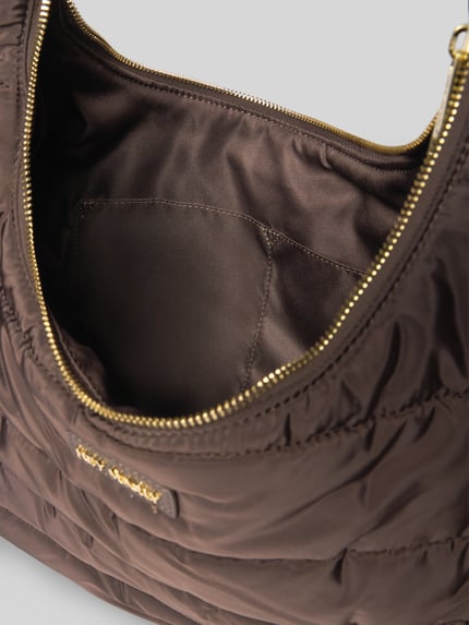 Productfoto, Shopper met logo-detail model 'Alltime Buddy' van Hey Marly, bruin, hoofdvak met rits, verstelbare schouderriem, tunnelkoord, zijvakken, maat 1: 52x45x13 cm, schouderriem 52 cm.