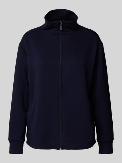 Christian Berg Woman Sweatjack met opstaande kraag Donkerblauw - 2