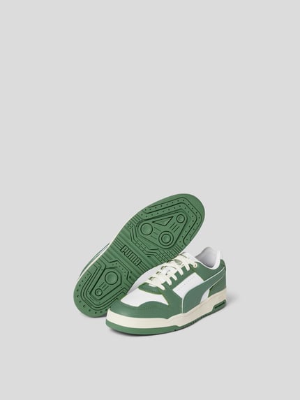 PUMA Sneakersy z detalem z logo Zielony 5