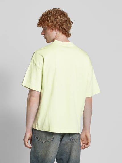 Carhartt Work In Progress T-Shirt mit geripptem Rundhalsausschnitt Hellgruen 5