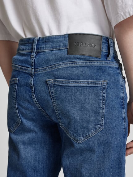 ONLY & SONS Jeansy o kroju slim fit z 5 kieszeniami model ‘LOOM’ Jeansowy niebieski 3