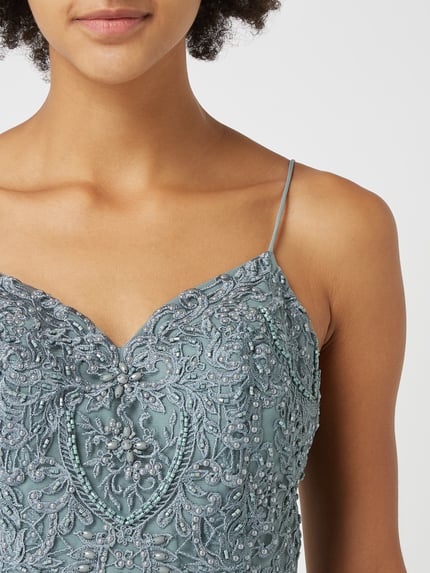 Laona Abendkleid mit Zierperlen Schilf 3