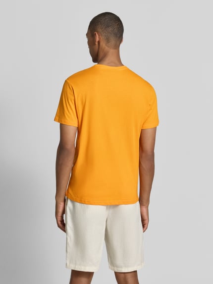 Emporio Armani T-Shirt mit Logo-Patch und Rundhalsausschnitt Orange 5