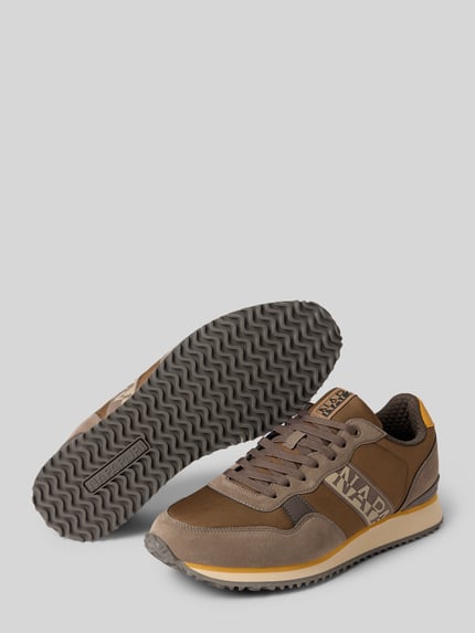 Napapijri Sneakersy z detalami z logo model ‘COSMOS’ Średniobrązowy 4