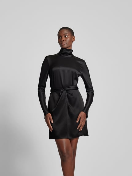 Nanushka Cocktailjurk met knoopdetail Zwart - 4
