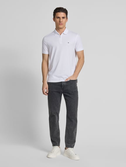 Tommy Hilfiger Regular fit poloshirt van katoenmix Wit - 1