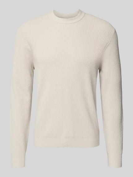 Jake*s Studio Men Sweter z dzianiny z prążkowanymi wykończeniami Écru 2