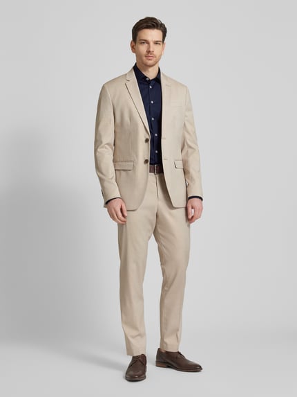 s.Oliver BLACK LABEL Tailored Fit Business-Hemd mit Kentkragen Marine 1