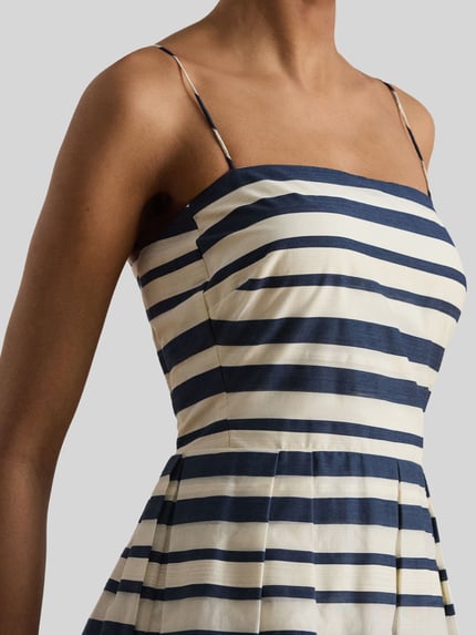 Lauren Ralph Lauren Körpernahes Cocktailkleid aus Baumwoll-Mix Dunkelblau 3