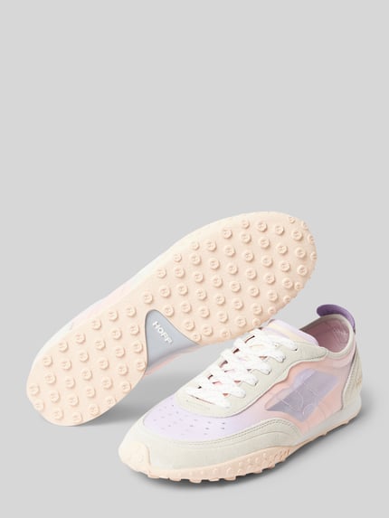 HOFF Sneakersy skórzane z nadrukiem z logo model ‘SWALLOW’ Szarobrązowy 4