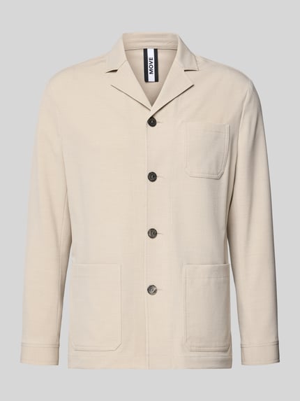 Relaxed Fit Hemdjacke mit Viskose-Anteil Modell 'Bill' Shop The Look MANNEQUINE