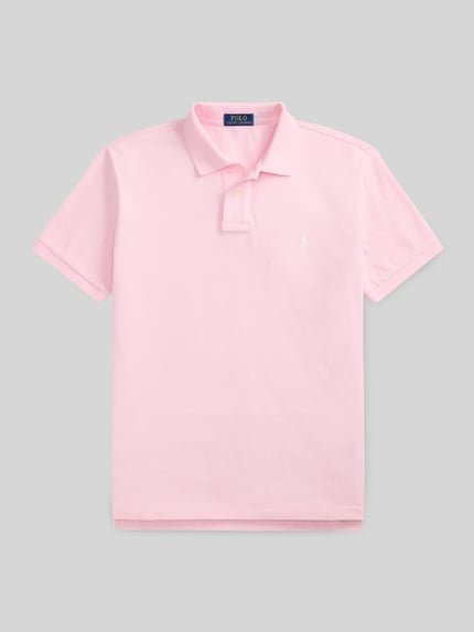 Polo Ralph Lauren Slim Fit Poloshirt aus reiner Baumwolle Rosa 2