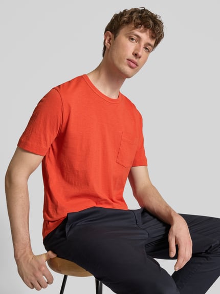 Marc O'Polo Regular Fit T-Shirt aus reiner Baumwolle Orange 3