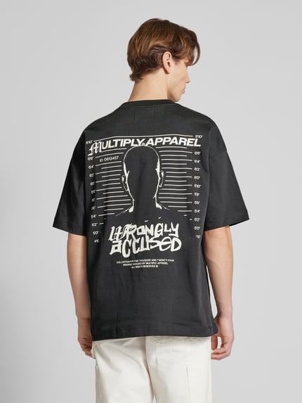 Multiply Apparel Oversized T-Shirt mit Logo-Print Black 5