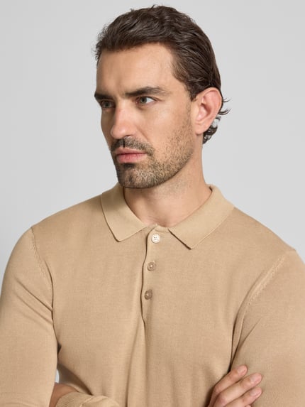 Casual Friday Strickpullover aus reiner Baumwolle Modell 'VALD' Beige 3
