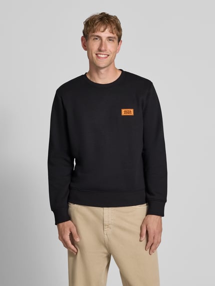 JACK & JONES Bluza z nadruk z logo model 'RUSH' Czarny 4