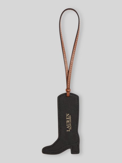 Lauren Ralph Lauren Brelok do kluczy z naturalnej skóry Koniakowy 3