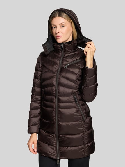 Gil Bret Regular Fit Steppjacke mit Kapuze Mittelbraun 3
