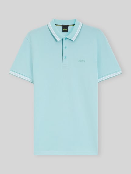 BOSS Green Koszulka polo o kroju regular fit z czystej bawełny model „PADDY” Morski 2