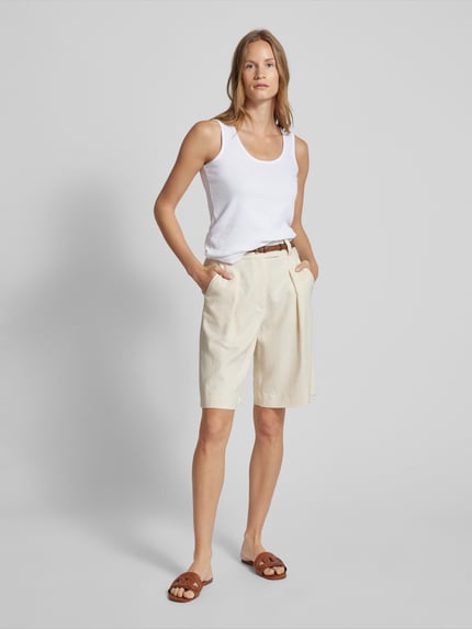MOS MOSH Tanktop in Ripp-Optik Modell 'Lani' Weiss 1