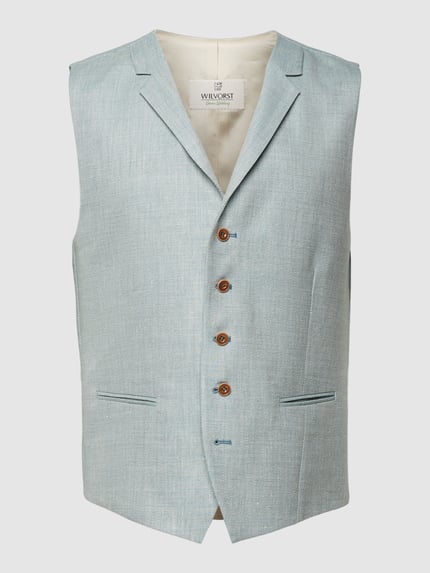 WILVORST Gilet van zuivere wol Groen - 1
