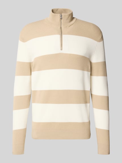 ONLY & SONS Regular fit schipperstrui van katoenmix, model 'PHIL' Beige - 2