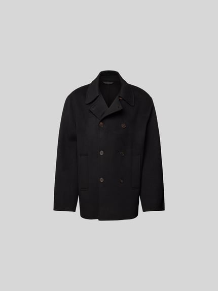 Lange jas met knoopsluiting Shop The Look MANNEQUINE