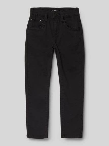 s.Oliver RED LABEL Slim fit jeans met katoen Zwart - 1