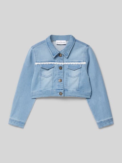 DANAMADE Jeansjacke mit Brustpattentaschen Blau 1