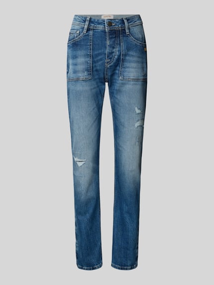 GANG Boyfriend Fit Jeans im Destroyed-Look Modell 'NICA WORKER' Blau 2