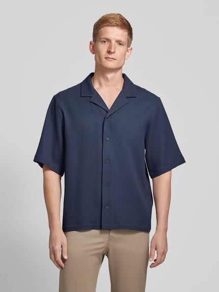 Elias Rumelis Oversized vrijetijdsoverhemd met plissévouwen, model 'Farold' Blauw - 4
