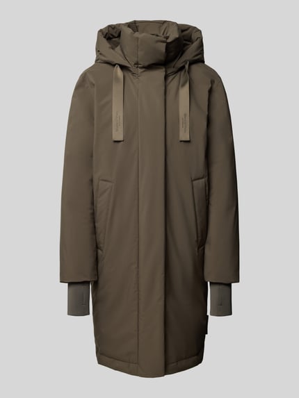 Marc O'Polo parka o kroju relaxed fit z kołnierzem z kapturem Oliwkowy 2