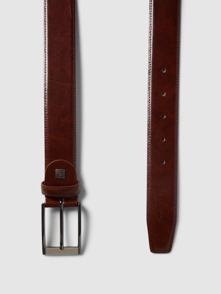 Pierre Cardin Ledergürtel mit Dornschließe Mittelbraun 3