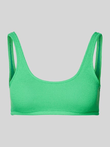 Banana Moon Top bikini z detalem z logo model ‘JUSTIN’ Neonowy zielony 1